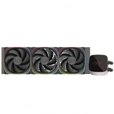 Water Cooler Geometric Future Eskimo Junior 36, RGB, 360mm, Intel-AMD, PWM, Preto, GEO-EJ-36B