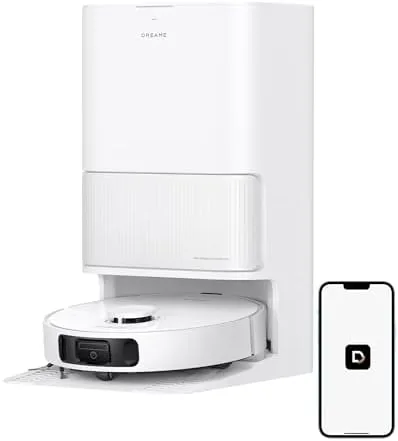 Dreame D20 Ultra Aspirador robô e Mopa, Sucção 13.000Pa, esvaziamento automático, limpeza automática da mopa, elevação da mopa, detecção ultrassônica de tapetes, fácil manutenção, 127v