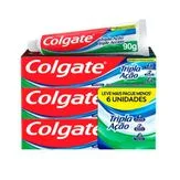 Creme Dental Colgate Tripla Ação Menta Original 90g Promo 6 unidades, Leve Mais por Menos