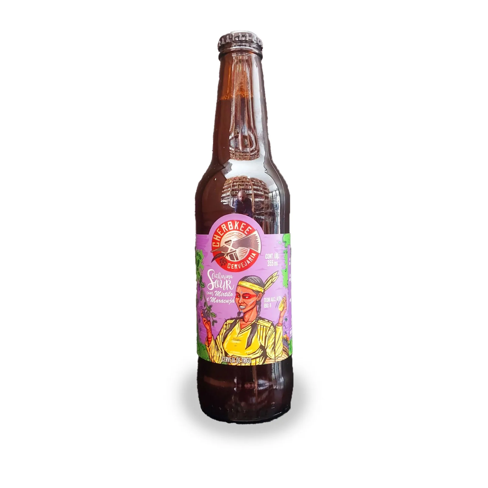 Cerveja Cherokee Catharina Sour com Mirtilo e Maracujá 355 ml