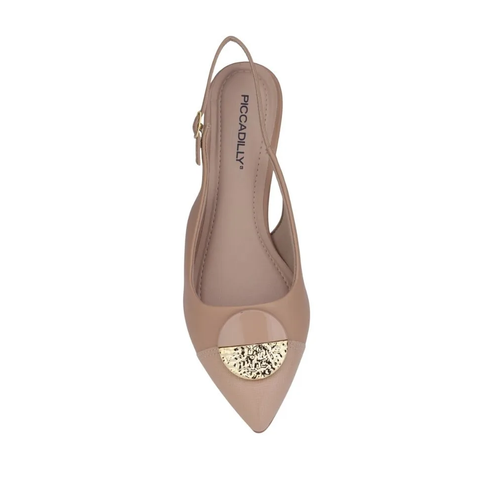 Sapato Feminino Piccadilly Napa Lux Linho 739091 Casual Bege