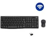Teclado e Mouse sem fio Logitech MK270 com Teclas de Mídia de Fácil Acesso, Cone...