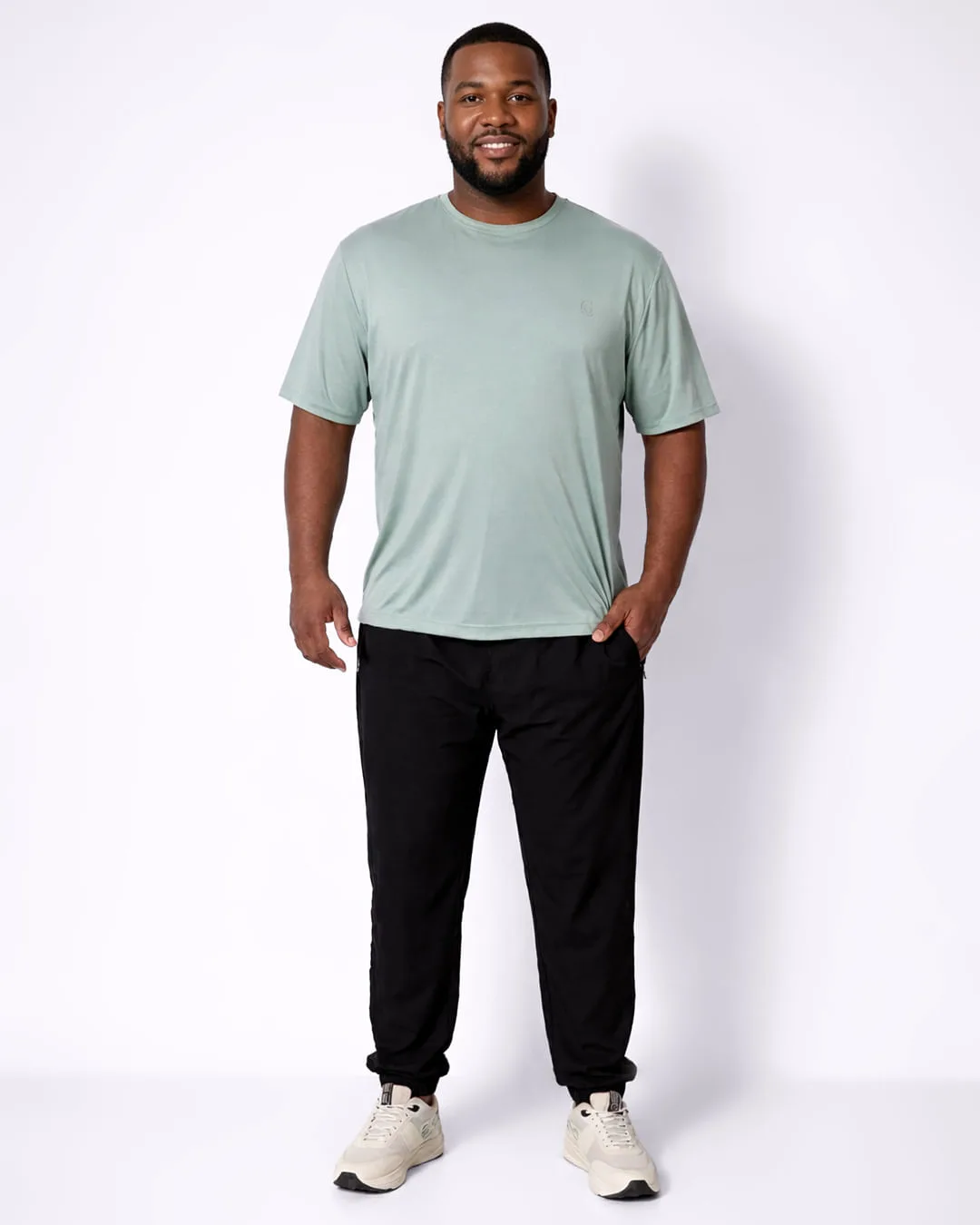 Calça Plus Size Masculina Jogger Esportiva Preta