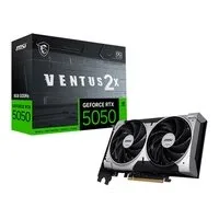 Placa de Vídeo MSI GeForce RTX5050 8GB GDDR6 128BITS VENTUS 2X OC 912-V538-010, sem avaliações, R$ 2279.99 com 24% de desconto no PIX ou 10x de R$ 268,23