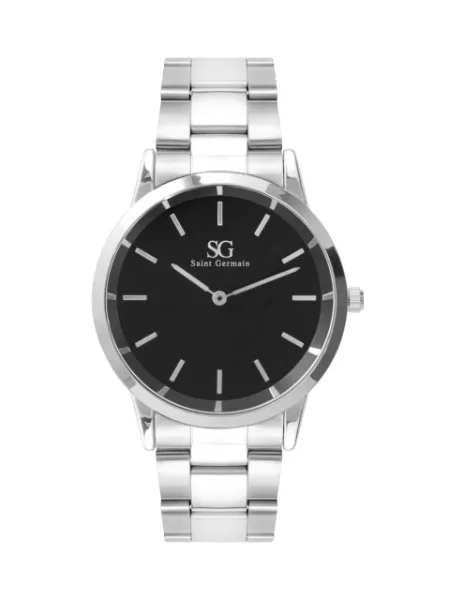 Relogio Masculino Pulseira Prata Belmont Black Silver 40mm