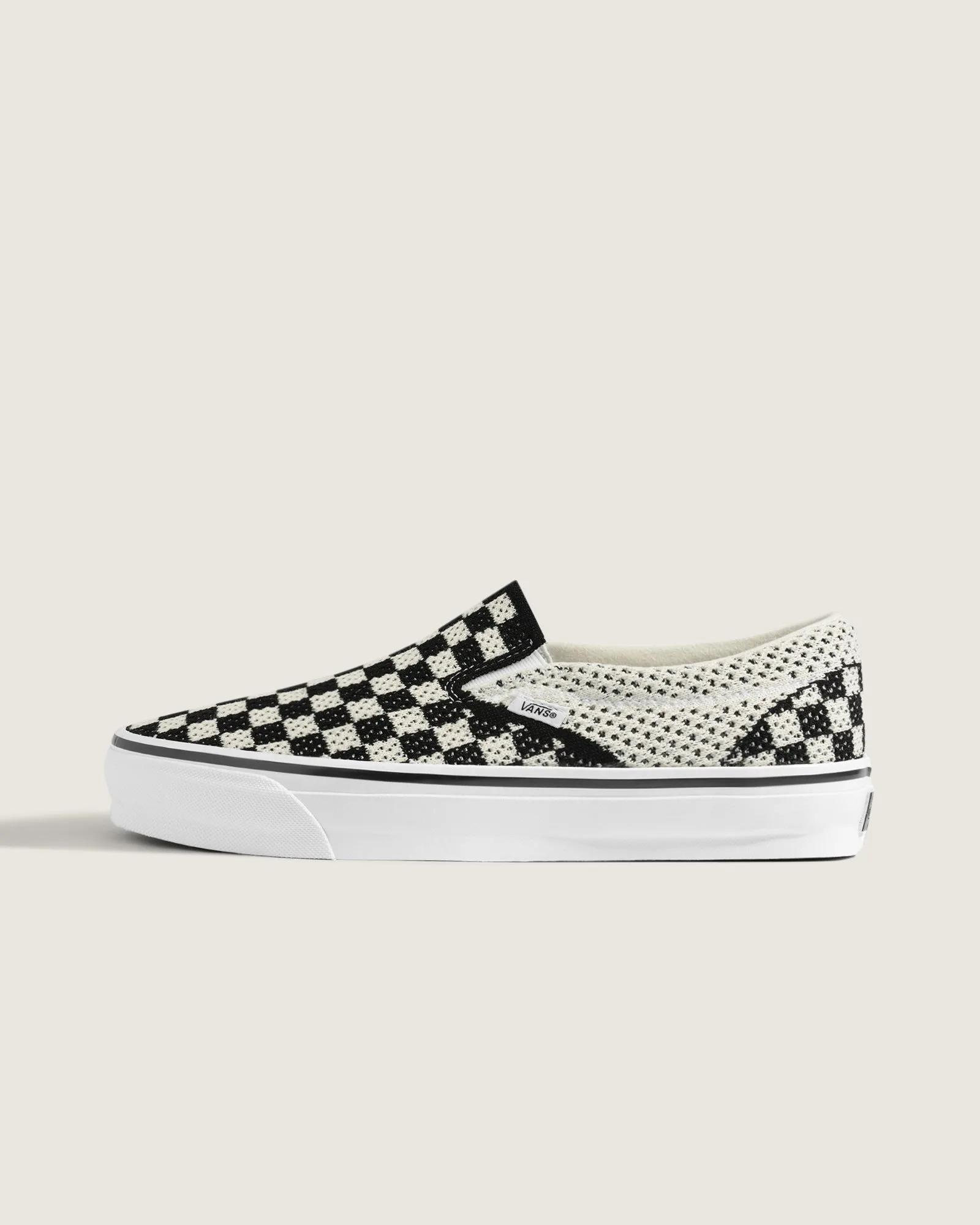 tênis slip-on checkerboard black marshmallow