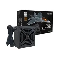Fonte MACH1 Steady, 500W, 80 Plus Bronze, PFC Ativo, Preto - 500Steady, avaliação 5 estrelas de 5, R$ 189.99 com 13% de desconto no PIX ou 8x de