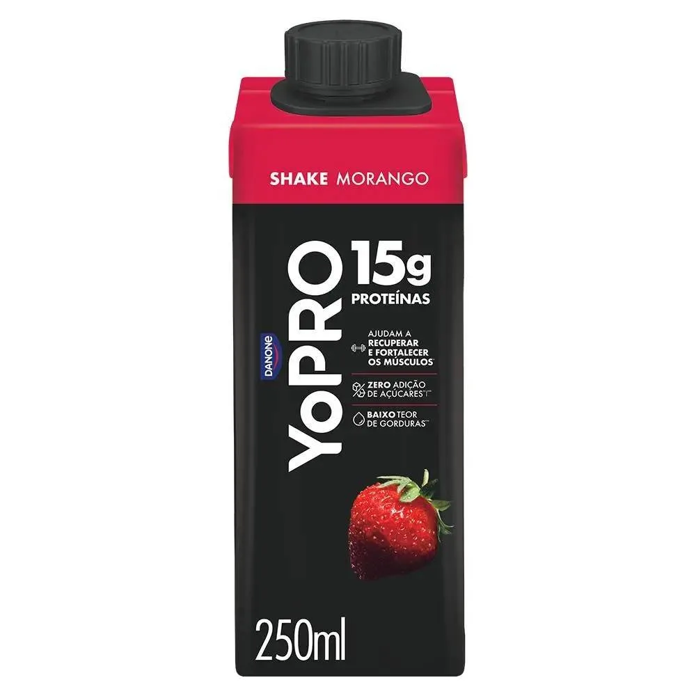 Bebida Láctea Yopro Morango 15g 250ml