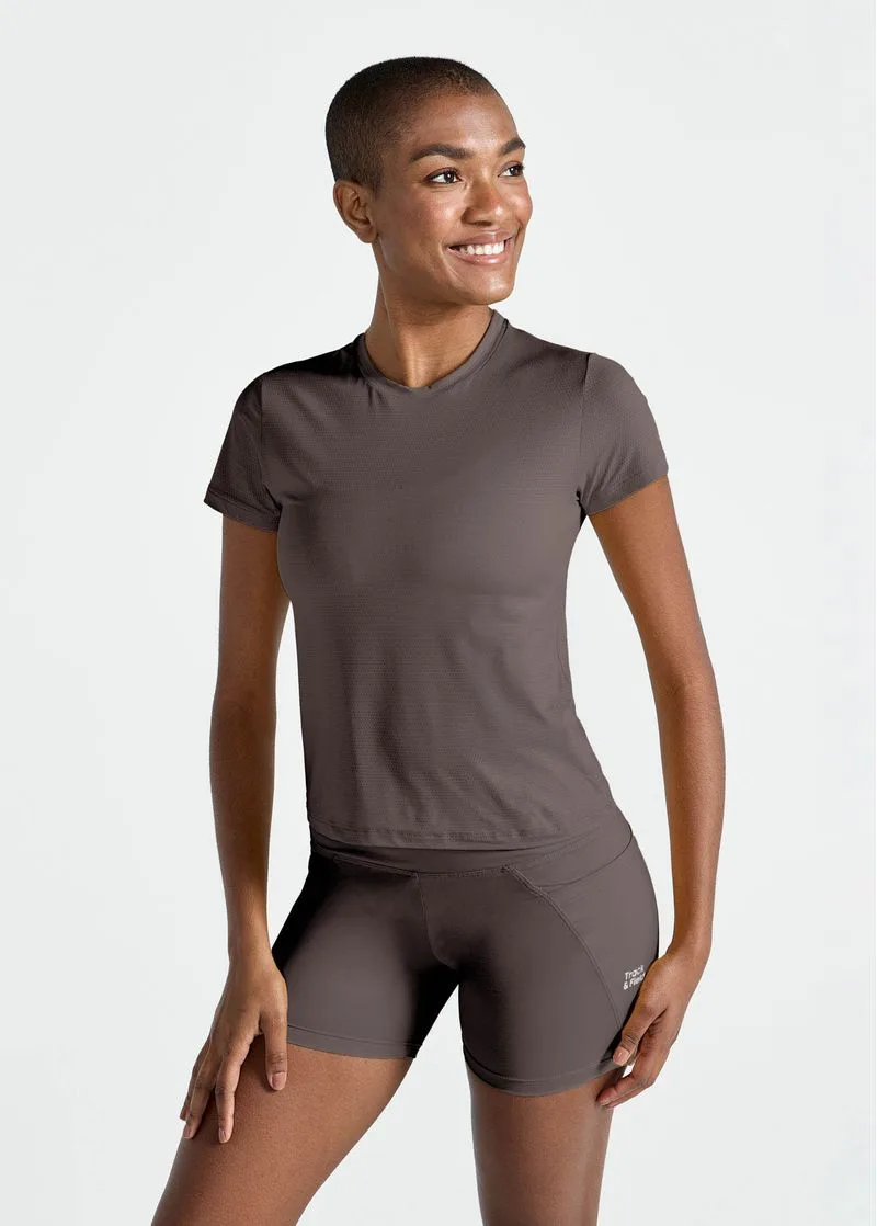 Camiseta Feminina Manga Curta Uv Mesh