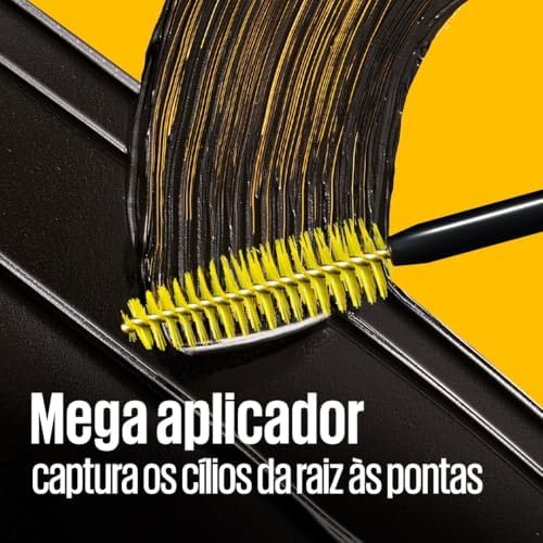 Maybelline NY The Colossal Volum' Express, Kit Máscaras de Cílios, Volume Colossal, Remoção Instantânea com Água, Fórmula com Colágeno, Cor Preto, 2 Unidades