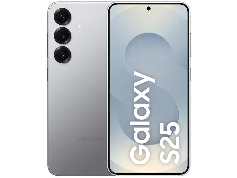 Samsung Galaxy S25 5G 256GB Galaxy AI Prata 6,2" 12GB RAM Câm. Tripla 50+12+10MP Bateria 4000mAh Dual Chip