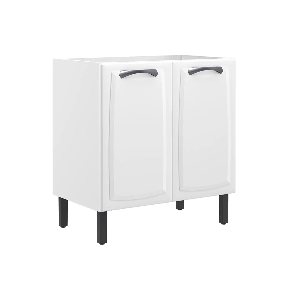 Balcão New Premium 80cm 2 Portas Aço Branco - Itatiaia