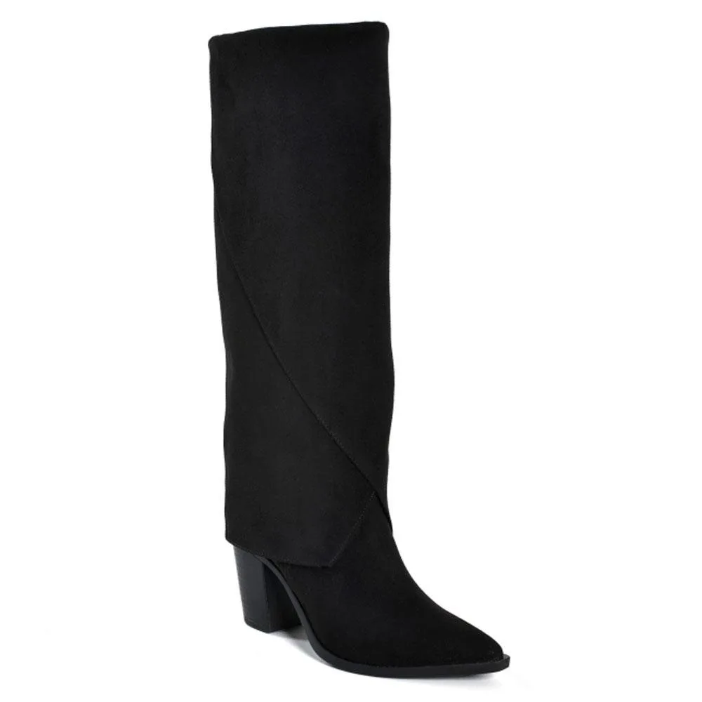 Bota de Lapela e Cano Alto Feminina Via Marte 091-025-01