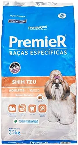 Ração para Cães Adultos Premier Shih Tzu Salmão 7,5Kg