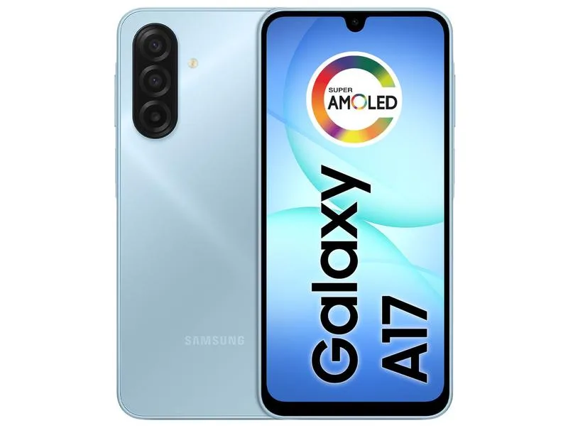 Smartphone Samsung Galaxy A17 256GB 8GB RAM Azul 6,7" Câm. Tripla + Selfie 13MP