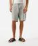 bermuda relaxed masculina de algodão texturizada marrom