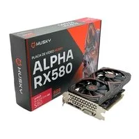 Placa De Vídeo Husky Alpha RX 580, AMD, 8GB, GDDR5, 256-Bit, HDMI, DVI, DisplayPort - HVG580, avaliação 5 estrelas de 5, R$ 749.99 com 25% de desconto no PIX ou 10x de