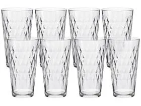 Jogo de Copos de Vidro 8 Peças 350ml Nadir Vitrage