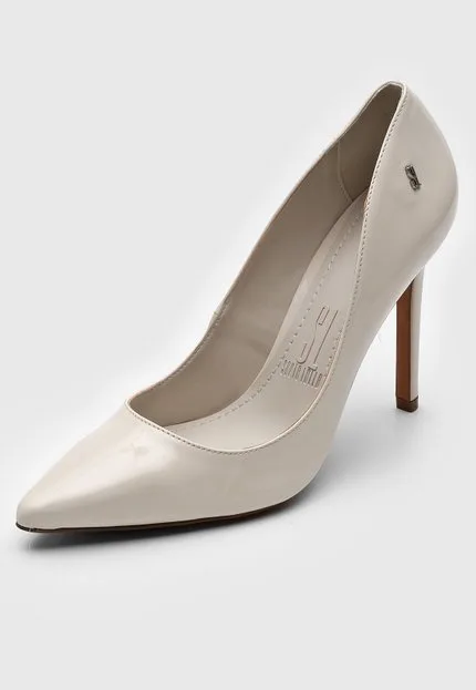 Scarpin Santa Lolla Salto Fino Off-White