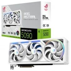 Placa de Vídeo Asus Rog Astral NVIDIA GeForce RTX 5090 White Edition OC, 32GB, GDDR7, DLSS, Ray Tracing, ROG-ASTRAL-RTX5090-O32G-WHITE