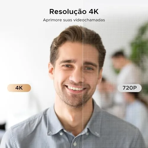 UGREEN Webcam 4K para PC HD 1080P 60FPS com Microfone, Tampa de Privacidade, Campo de Visão de 70°, Foco Automático PDAF, Adaptador USB A e USB C, Plug & Play, para Streaming, Conferência e Zoom