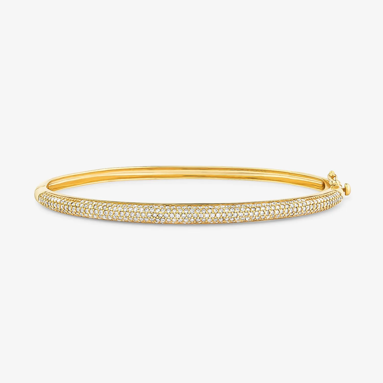 Pulseira Allure em Ouro Amarelo 18K com 158 Pontos de Diamantes - 17 cm