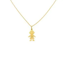 Pingente de Ouro 18k Menino Medio - PG0819