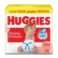Fralda Huggies Supreme Care M 104 Unidades