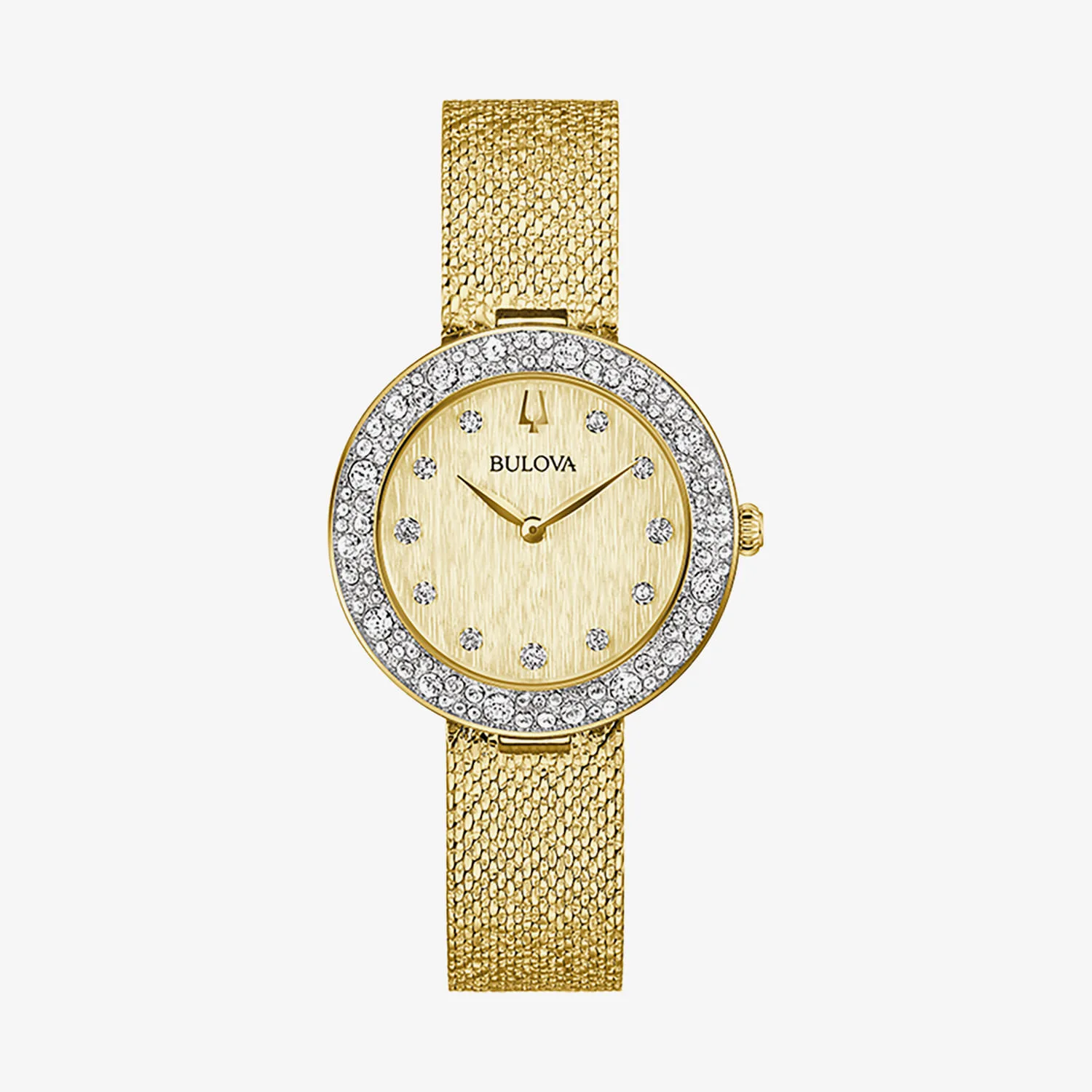 Relógio Bulova Crystal em Aço Dourado 98L321