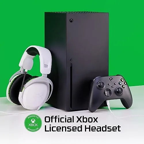 Headset Gamer HyperX CloudX Stinger 2 – para Xbox, Conforto Exclusivo, Suporte de Cabeça Ajustável, Leve, com Espuma Inteligente, Cancelamento Passivo de Ruído, Branco (75X28AA)