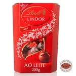Caixa de Bombons Chocolate Lindt Lindor Ao Leite 200g Com 16 unidades