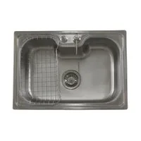 Cuba Cozinha Inox Para Pia Quadrada 50x40 Embutir Aço Inox 201 Com Acessórios