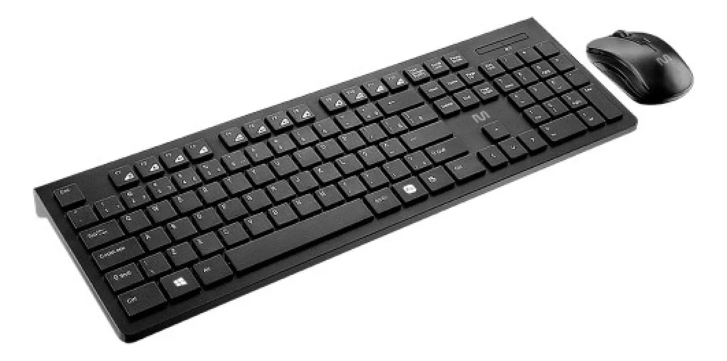 Combo Teclado E Mouse Sem Fio Multimídia Usb Preto Tc212