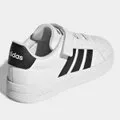 Tênis Infantil Adidas Grand Court 3.0 - Branco+Preto