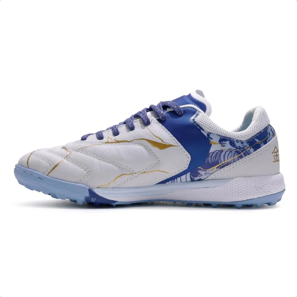 Chuteira Society Umbro Adamant Master Class Pro Bump Branco/Azul