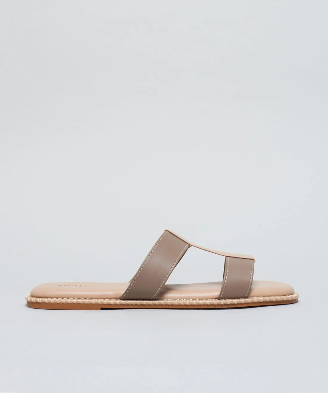 Rasteira Basica Soft Mari - Cinza