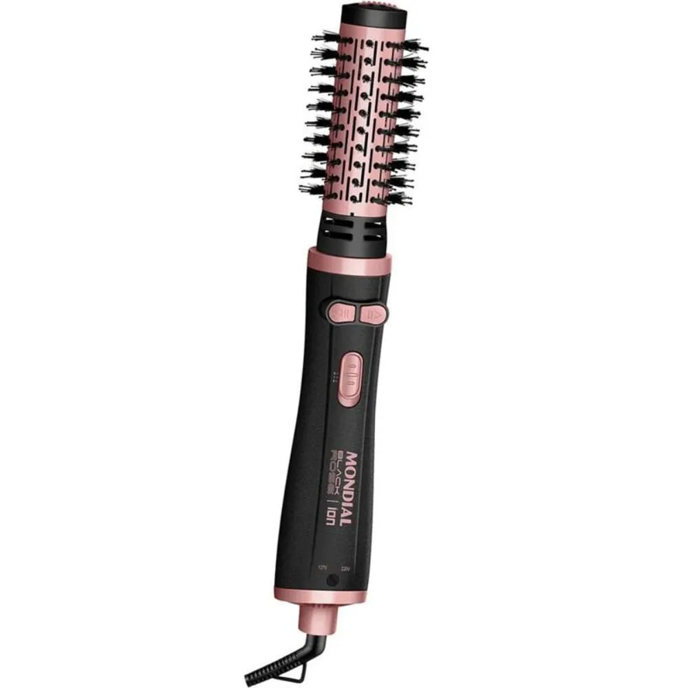 Escova Rotativa ERB-01 Preto & Golden Rose 1200W Bivolt Mondial