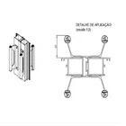 Puxador De Aluminio Buzio Porta Portao Correr Preto 20cm