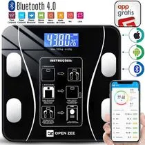 Balança Bioimpedância Digital Com Aplicativo Bluetooth Histórico Gratuito Banheiro Precisão Digital Profissional App Em Português Para Android E Ios