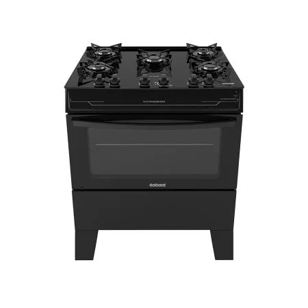 FOGAO ELECTRA GLASS PLUS 5 BOCAS PRETO - UNICA