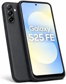 Capa de Silicone Premium para Novo Samsung Galaxy S25 FE - 2025 - Preta