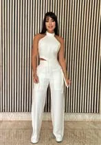 Conjunto alfaiataria cropped e calça 9622
