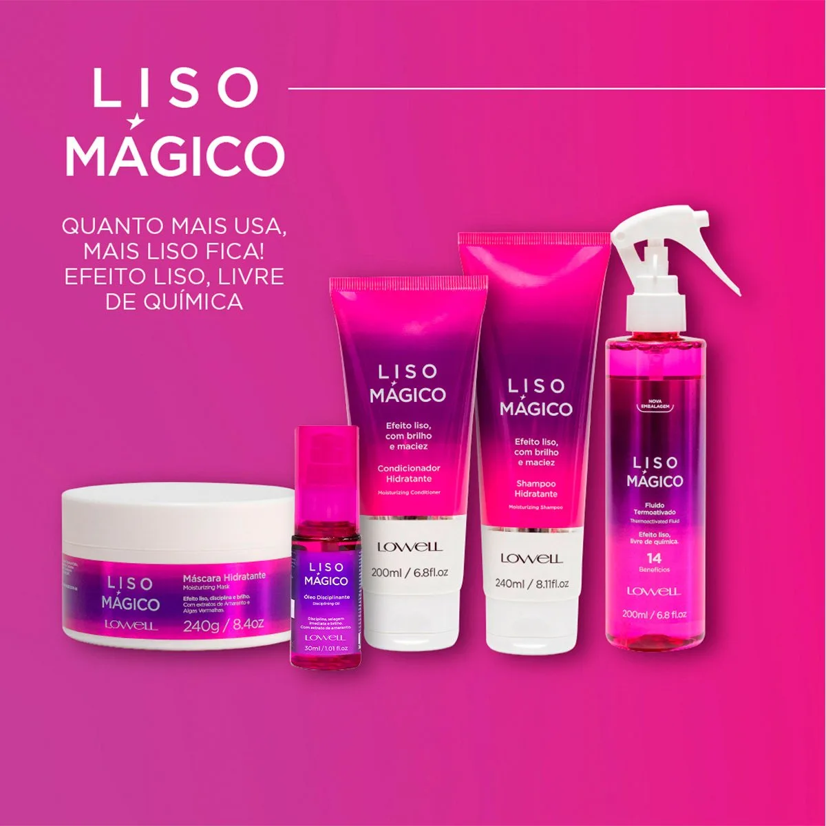 Lowell Liso Magico - Oleo Capilar 30ml 30ml