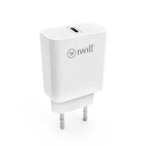 Carregador Adaptador De Parede Charger 20w Rapido 1 SAIDA USB-C Turbo - Iwill