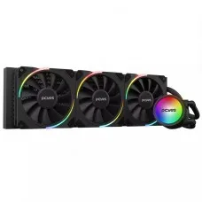 Water Cooler PCYES Sangue Frio 3 ARGB Black Vulcan, 360mm, Intel-AMD, Preto, ARGBSF3360BR