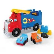 Blocos De Montar - Fisher Price -  Mega Bloks - Caminhão De Corridas - 19 Peças