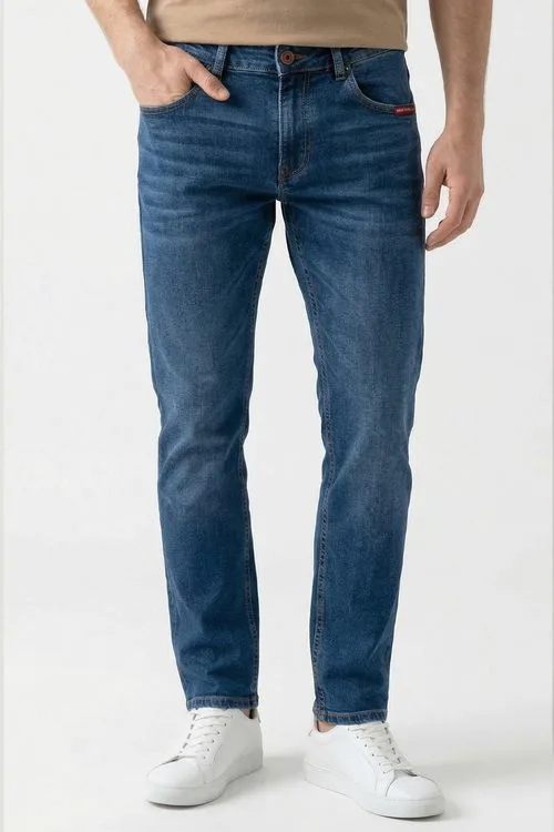 Calça Jeans Slim Premium Polo Wear Jeans Médio