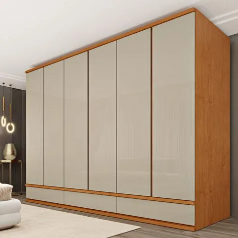 Guarda Roupa Casal 6 Portas 9 Gavetas 270cm Toquio Yescasa