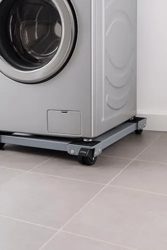 Suporte Móvel Ajustável para Eletrodomésticos, Capacidade 200kg, 24 Rodinhas com Trava, Aço Carbono, 18-71cm