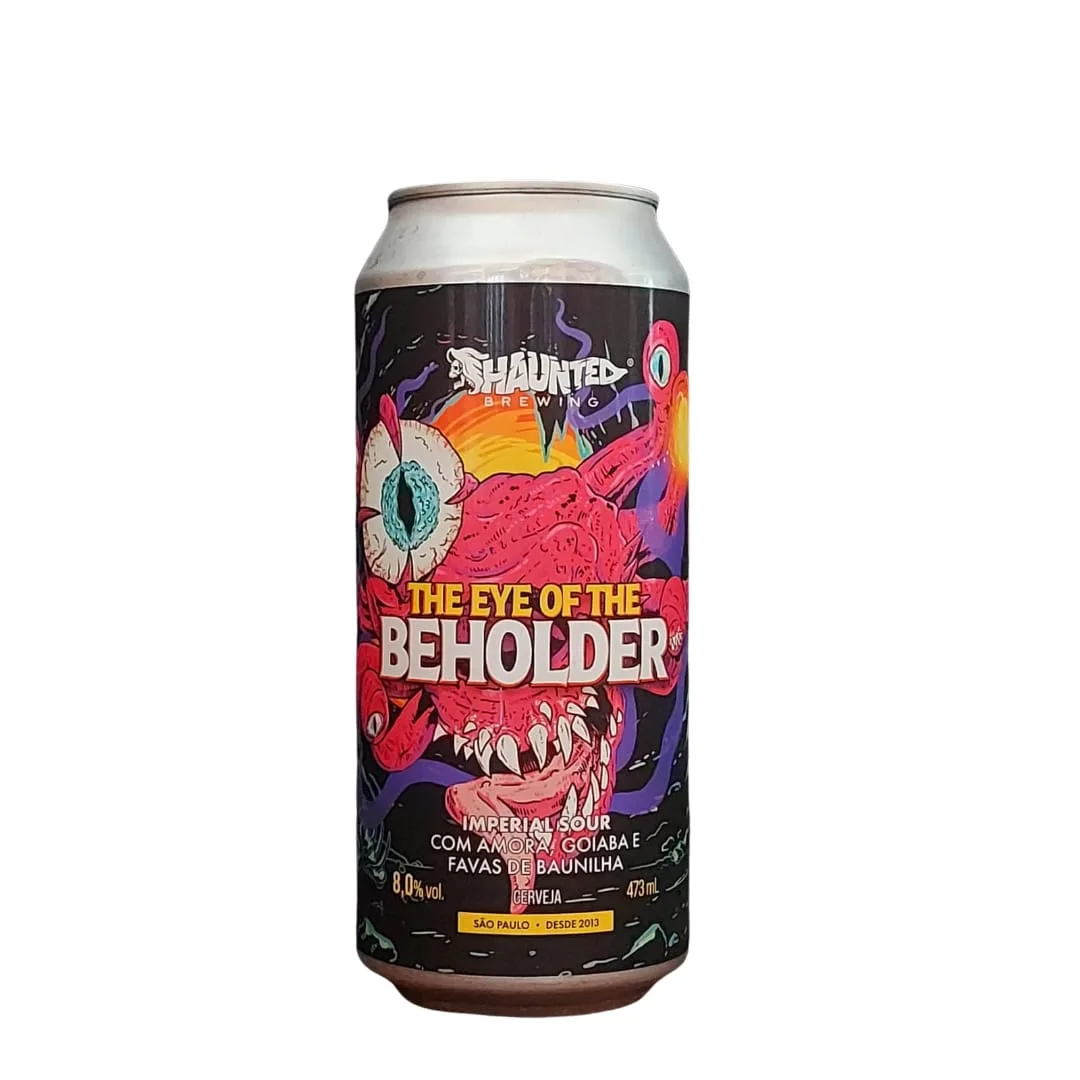 Cerveja Haunted The Eye of the Beholder Imperial Sour com Amora, Goiaba e Favas de Baunilha 473 ml